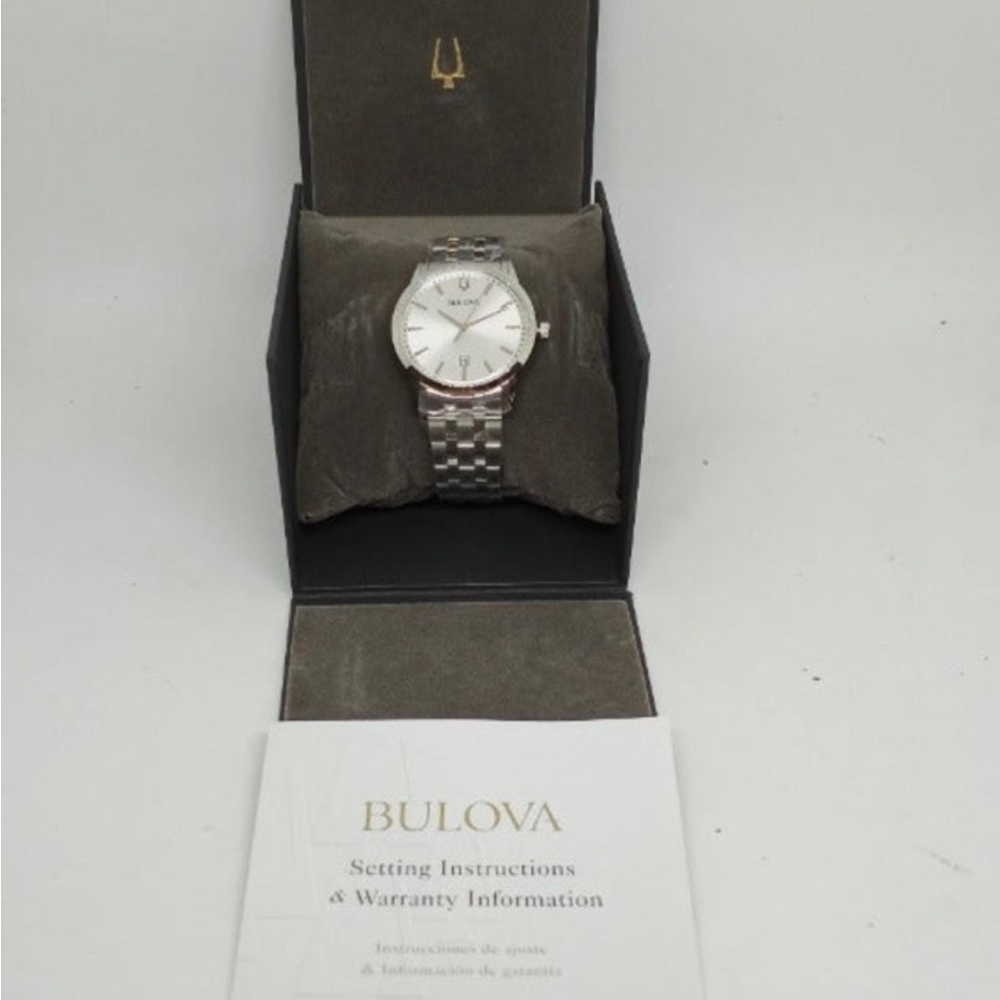 New Bulova Watch Men  Qualtz Sutton 96B342 Men’s 40mm Date Works NWT. - Picture 10 of 15